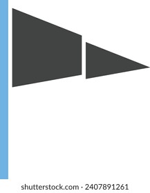 Pennant icon vector image. Suitable for mobile application web application and print media.