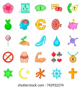 Pennant icons set. Cartoon set of 25 pennant vector icons for web isolated on white background
