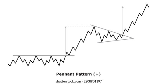 Pennant Pattern (+) White And Black: Bullish Continuation Chart Patterns - Technical Analysis