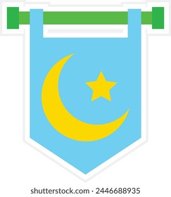 Pennant vector icon. Can be used for printing, mobile and web applications.