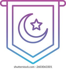 Pennant vector icon. Can be used for printing, mobile and web applications.