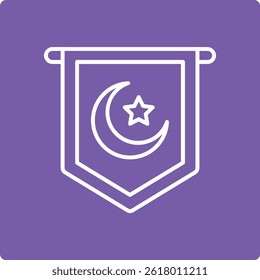 Pennant vector icon. Can be used for printing, mobile and web applications.