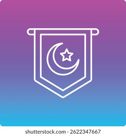 Pennant vector icon. Can be used for printing, mobile and web applications.