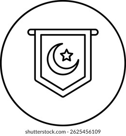 Pennant vector icon. Can be used for printing, mobile and web applications.