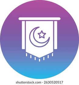 Pennant vector icon. Can be used for printing, mobile and web applications.