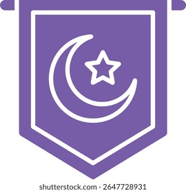 Pennant vector icon. Can be used for printing, mobile and web applications.