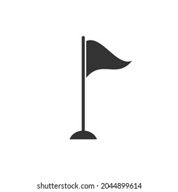 Pennant vector icon in flat. Vector