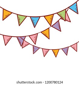 Pennants frame background