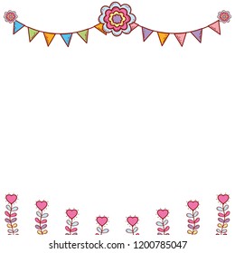 Pennants frame background