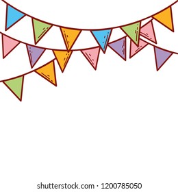 Pennants frame background