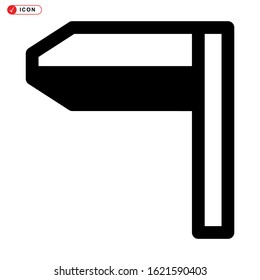 pennants icon isolated sign symbol vector illustration - high quality black style vector icons
