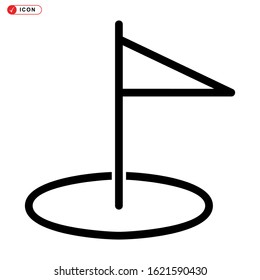 pennants icon isolated sign symbol vector illustration - high quality black style vector icons
