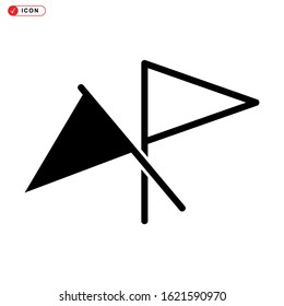 pennants icon isolated sign symbol vector illustration - high quality black style vector icons
