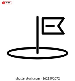pennants icon isolated sign symbol vector illustration - high quality black style vector icons
