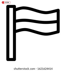 pennants icon isolated sign symbol vector illustration - high quality black style vector icons
