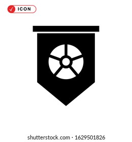 pennants icon or logo isolated sign symbol vector illustration - high quality black style vector icons
