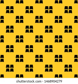 Pennants pattern seamless vector repeat geometric yellow for any design