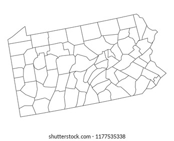 Pennsylvania County Map