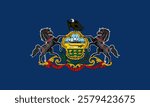 Pennsylvania Flag, Flag of Pennsylvania, USA