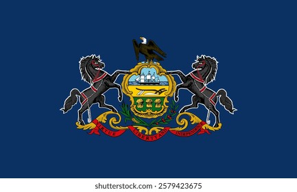 Pennsylvania Flag, Flag of Pennsylvania, USA