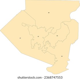 Pennsylvania State Allegheny County Karte der Senatsbezirke