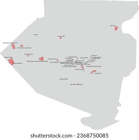 Pennsylvania State Allegheny county Map of Tax increment financing (tif) boundaries