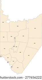 Pennsylvania State Armstrong County vector Census Tract polygon based on Tiger 2020 Census Data