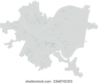 Pennsylvania State Pittsburgh Karte der Stufen