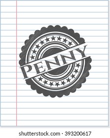 Penny, gezeichnet