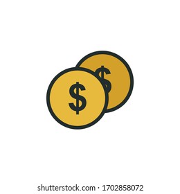 Penny-Icon-Vektorillustration
