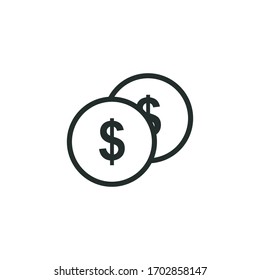 Penny-Icon-Vektorillustration