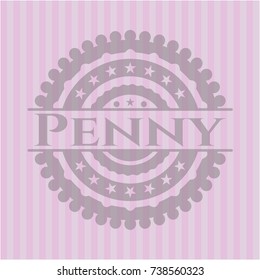 Penny retro pink emblem