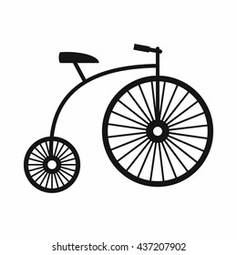 Penny-farthing icon, simple style