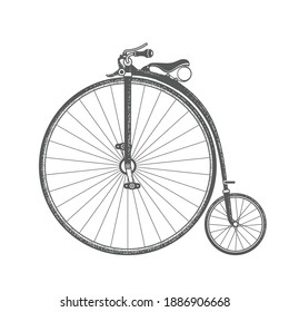 bike with large front wheel