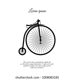 Penny-farthing vector icon