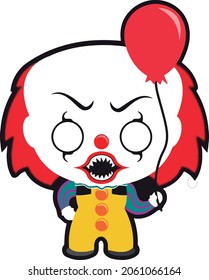 Pennywise the clown animated cartoon