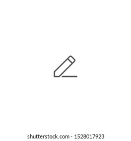Pen/pencil drawing a line vector illustrated icon