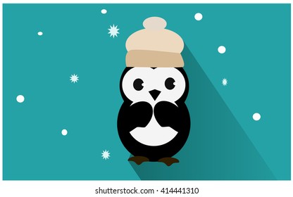 penquin cartoon vector