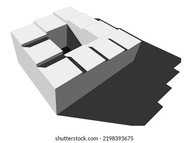 Penrose Stairs Endless Escher Perspectivic Shadow