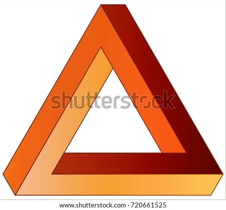 Penrose Triangle Stock Vector (Royalty Free) 720661525 - Shutterstock