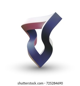 Penrose triangle. Impossible looped triangle. Vector illustration.