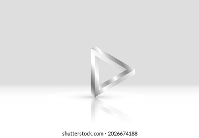 Penrose triangle. Vector 10 eps