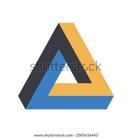 penrose triangle vector design illustration 