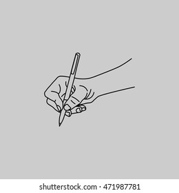 pens hand eps