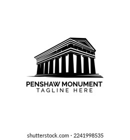 Pens haw monument silhouette logo	
