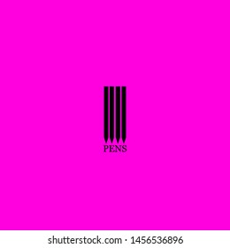 pens icon sign signifier vector