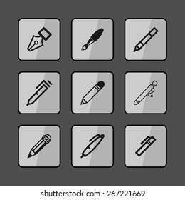 pens icons