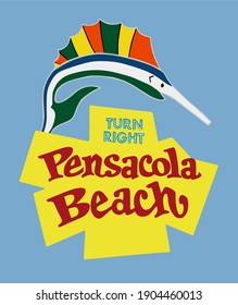 Pensacola Beach Beach is a town in the state of  Florida