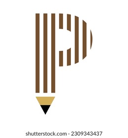 pen-shaped letters are simple and meaningful