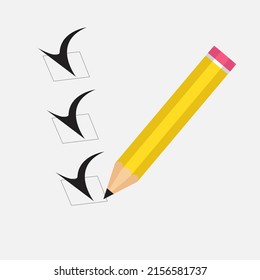 pensil isolated on gray background with pink eraser